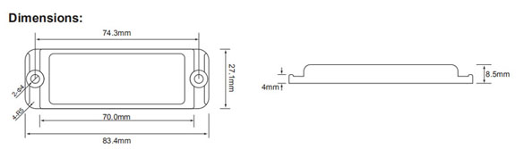 Acid Alkali Resistant Tag Size