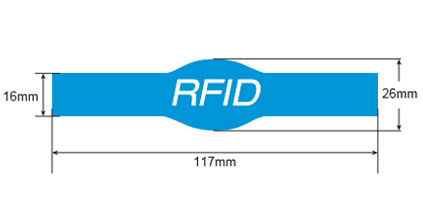 Silicone RFID Wristband Size