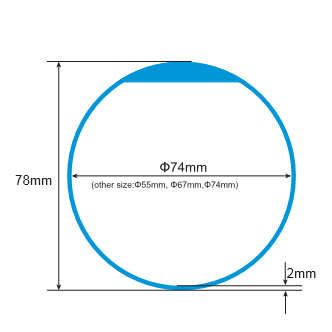 Silicone RFID Wristband Size