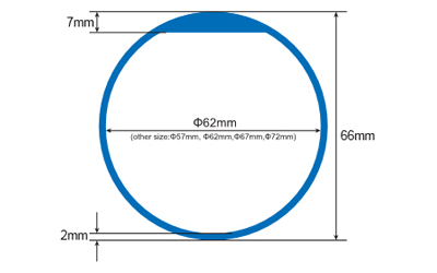 OP014 RFID Silicone Wristbands Size