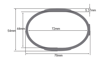 OP015 RFID Silicone Wristband Size