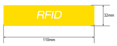 OP022 RFID Silicone Wristband Size