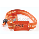 OP011 Woven+PVC Wristband 