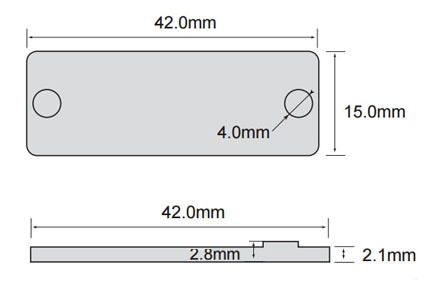 High Temperature UHF Anti-metal Tag Size